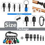 Aoebwpwi 12PCS Swage Tool HVAC Repairing Set with Bit Holder, Air Conditioner Copper Tube Expander Swaging Tool Drill Bit Copper Pipe Swage, 1/4'', 3/8'',1/2'',5/8'',3/4'',7/8'' Bits Set (12PCS)