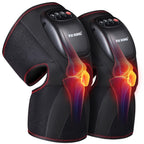 FIT KING Knee Massager with Heat, Knee Brace Wrap for Arthritis Pain Relief, Air Compression Massage Improves Circulation, 3 Modes and 3 Intensities
