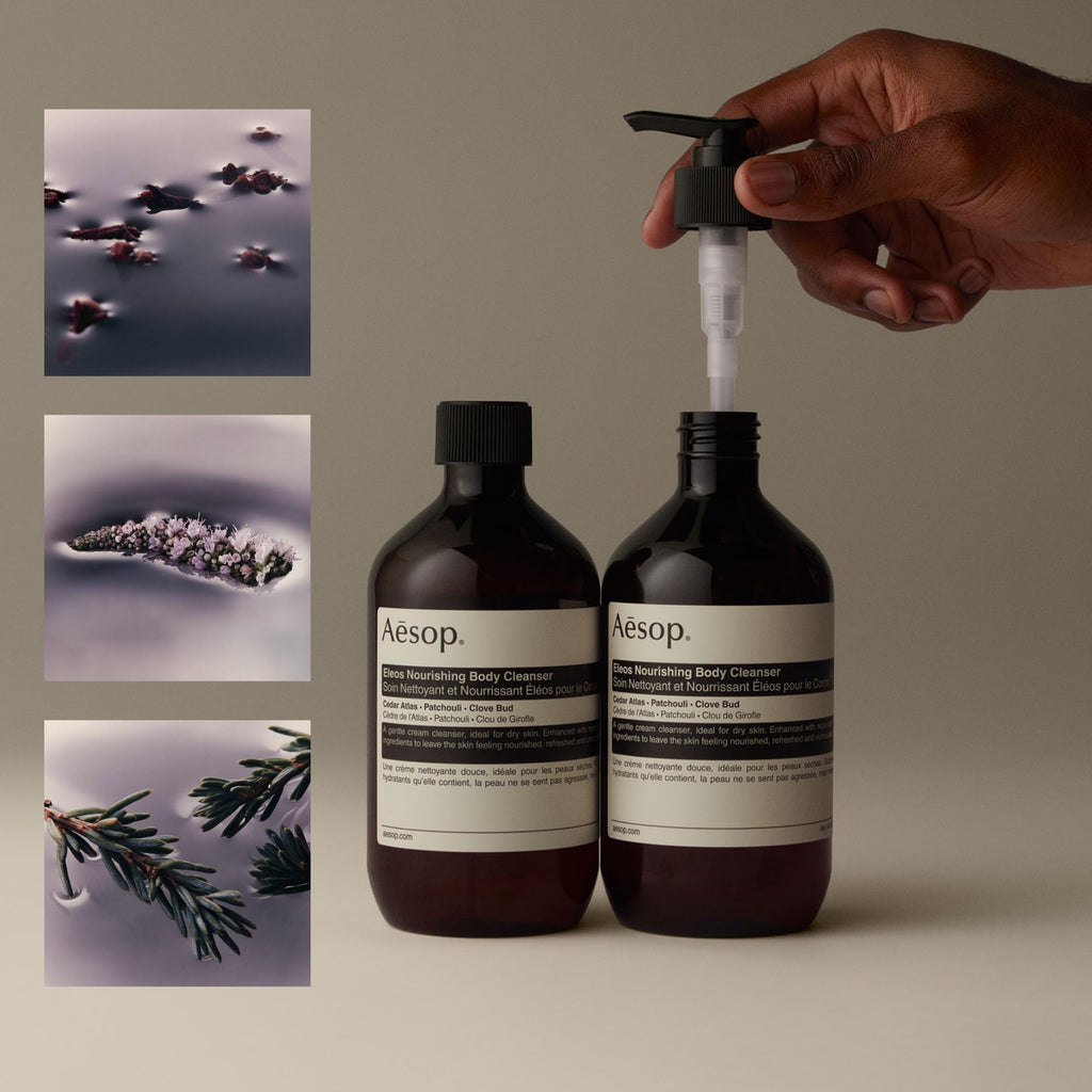 Aesop Eleos Nourishing Body Cleanser Refill | Moisturizing Body Wash for Dry, Dehydrated Skin | Made with Shea Butter & Lavender Oil | 500 mL / 16.9 oz - Recyclable Bottle