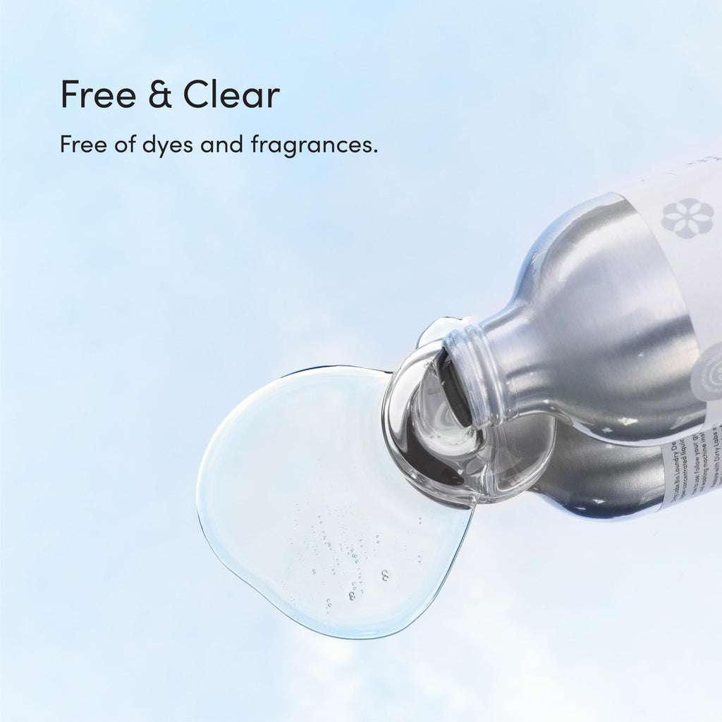 Dirty Labs | Free & Clear | Bio Laundry Detergent | 80 Loads (21.6 fl oz)