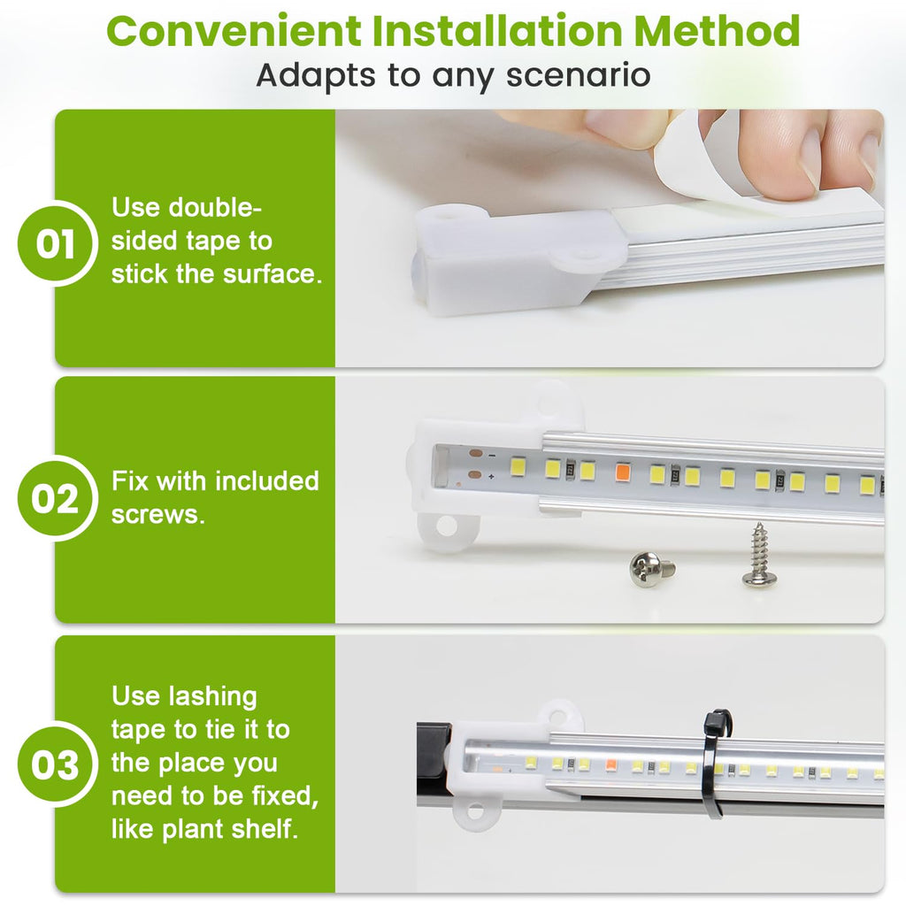 Kullsinss 8in Grow Lights Strips for Indoor Plants, 112 LEDs Plant Light