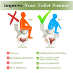 ROMGUAR CRAFT 7 Inch Bamboo Toilet Stool, Foldable Poop Stool, Bathroom Step Stool Squat (White)