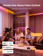 Lepro S1 AI LED Strip Lights for Bedroom - 16.4ft Smart RGB Light Strips with IC and Rainbow Chasing Effects, Color Segment DIY, Personalized Al Lighting Designer, No Remote, 2.4G Wi-Fi & Bluetooth