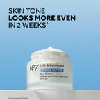 No7 Lift & Luminate Triple Action Face Cream - Fragrance Free Face Moisturizer with SPF 30 - Formulated with Anti Aging Collagen Peptides & Brightening Complex (1.69 Oz)