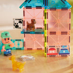 MAGNA-TILES Puppy Park 27-Piece Magnetic Construction Set, The Original Magnetic Building Brand