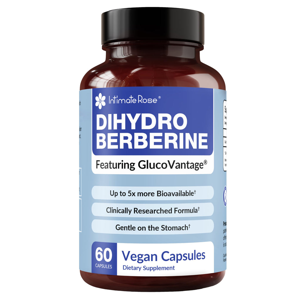 Dihydroberberine Supplement - DHB Super Berberine Supplement 200mg (Patented GlucoVantage) - 5X Enhanced Bioavailability, 60 Capsules