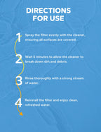 SUMMERBUDDY Spa Filter Cleaner - Fast-Acting Spray for Instant Hot Tub & Pool Filter Cleaning, Prolongs Filter Life, No Soaking Required, Pool Cartridge Filter Cleaner, 32 oz