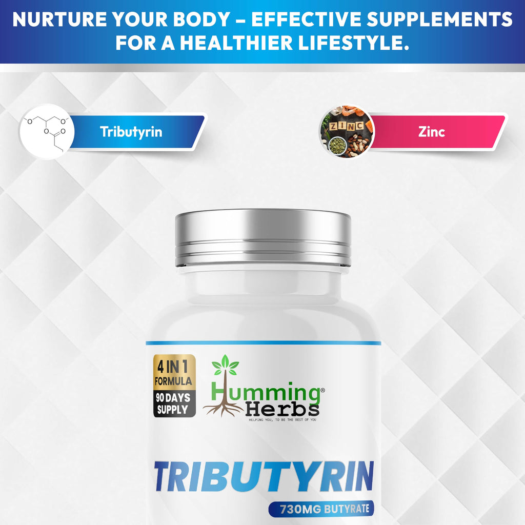 Humming Herbs Tributyrin Complex, 850 mg, 180 Count