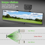 10L0L Golf Cart Mirror Rear View Extra Wide 180 Degree Panoramic for Yamaha EZGO Club Car and Others (With Light Bead)