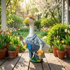 Spring Porch Goose Outfit Gardener Goose Costume for Outdoor Lawn Decor