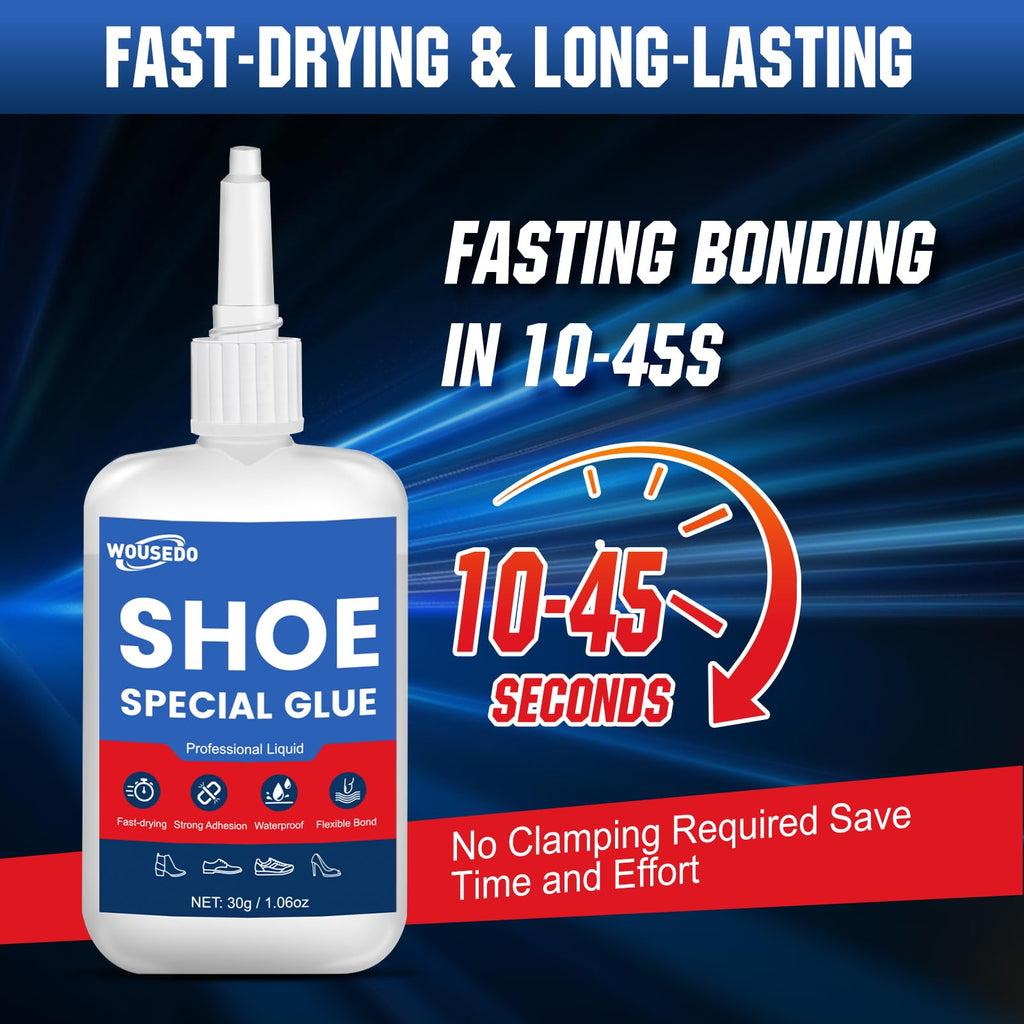 Shoe Glue 30g, Flexible & Waterproof Adhesive for Shoe Repair & Restoration