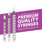 EasyTouch IW U-100 Insulin Syringes (28G 1.0cc 1/2") - 30 ct.