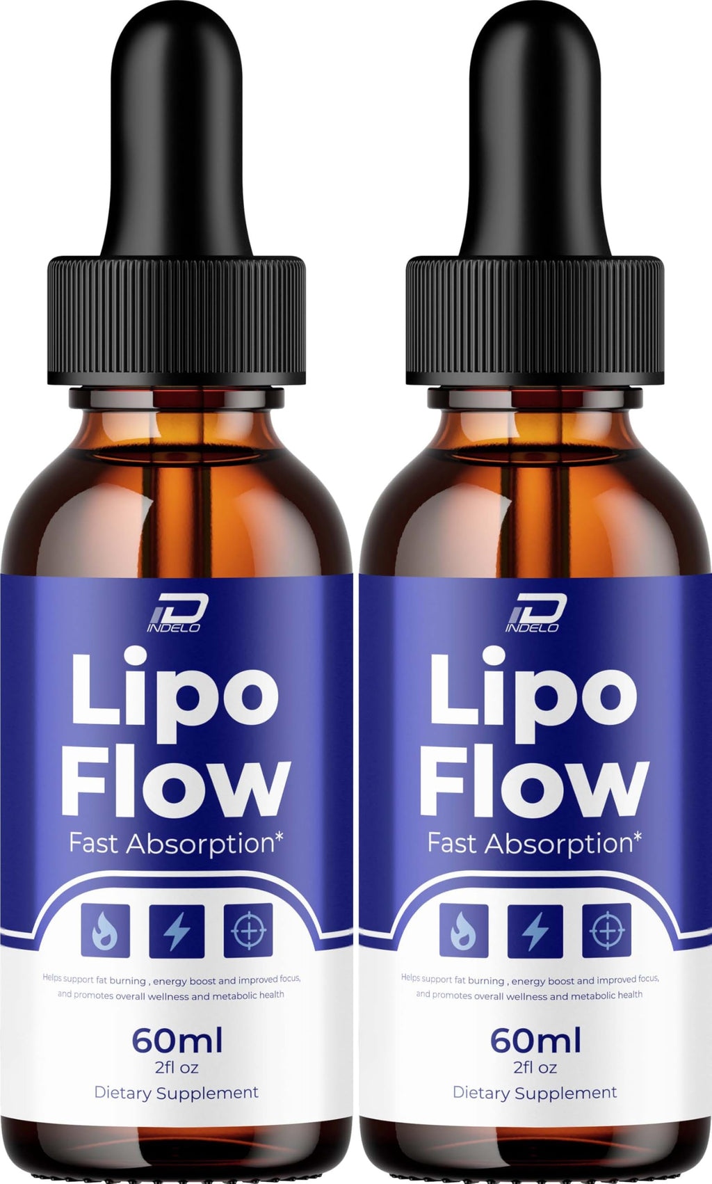 Lipo Flow Liquid Drops – LipoFlow Natural Liquid Dietary Natural Blend Supplement (2 Pack – 2 Month Supply)