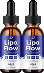 Lipo Flow Liquid Drops – LipoFlow Natural Liquid Dietary Natural Blend Supplement (2 Pack – 2 Month Supply)