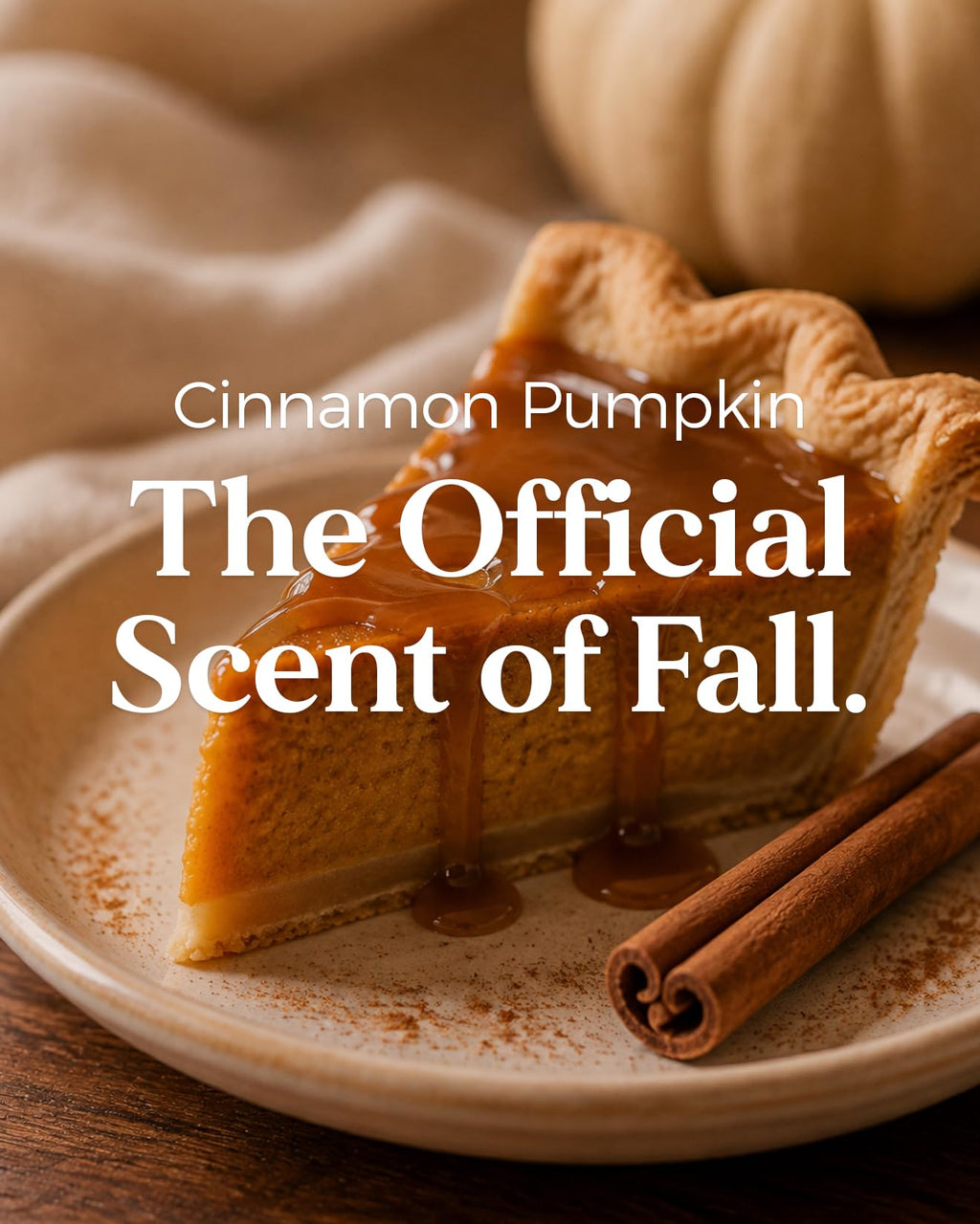 Cinnamon Pumpkin Scented Candle Fall Baking Spice Aroma for Halloween Decor