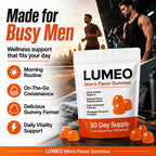 KWEZTY Lumeo Men’S Flavor Gummies, Lumeo Gummies, with Bromelain, Vitamin C, Enhances Taste & Scent Naturally, Energy & Vitality Support, Non-GMO, Gluten-Free, 60 Gummies