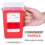 Alcedo Sharps Container 1 Quart (3-Pack) for Home Use & Travel Disposal
