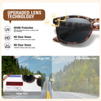 RLOZRN 4 Pack Progressive Reading Sunglasses for Women Men, No Line Square Multifocal Sun Readers UV400 Protection