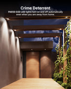 Sunco 4 Pack PAR30 LED Dusk to Dawn Light Bulbs, 850 Lumens, 11W, 4000K Cool White, Non-Dimmable, E26, Wet Rated Outdoor Flood Light Bulb with Photocell Sensor, for Porch, Patio, Backyard, UL