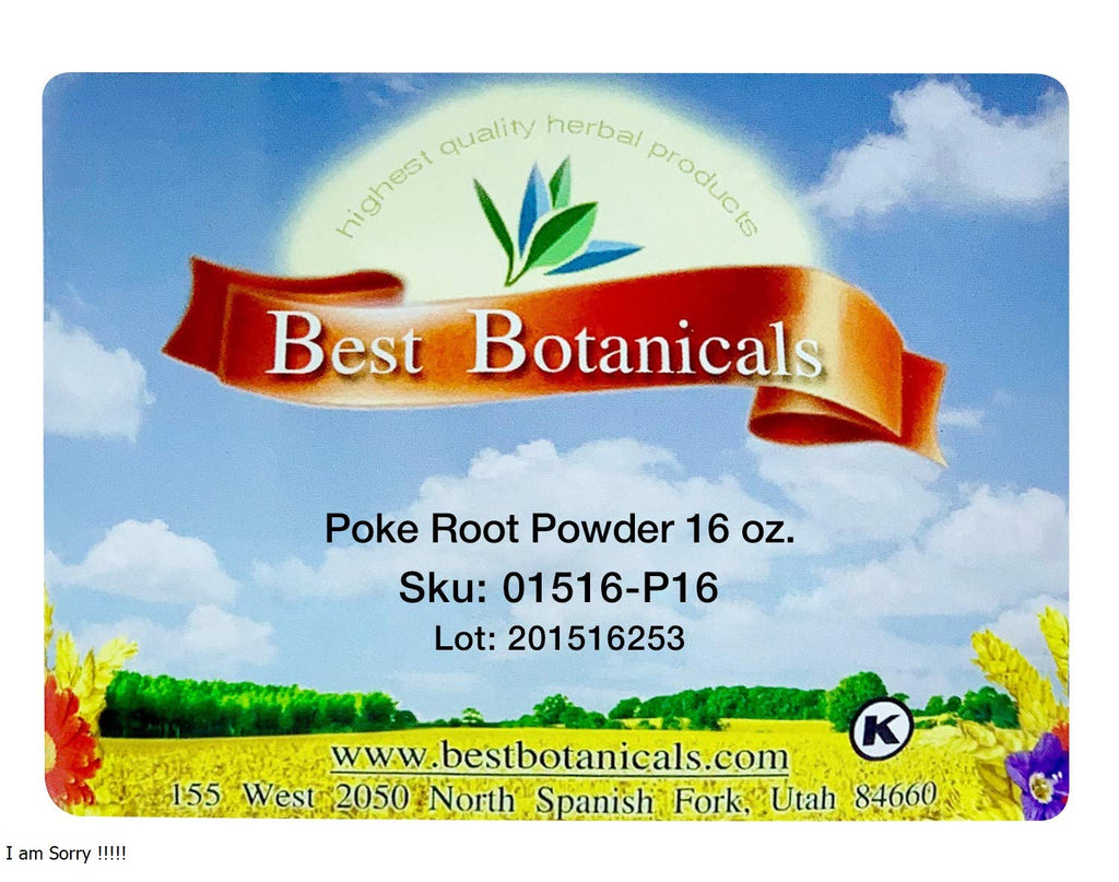 Best Botanicals Poke Root Powder 16 oz.