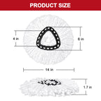 6 Pack Mop Replacement Heads for Spin Mop, Microfiber Spin Mop Refills, Easy Cleaning Mop Head Replacement