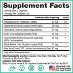 Peak Pure & Natural Colon Support - Colon Cleanse and Detox Supplement for Digestive Health - Gut Health Support with Inulin and Senna Leaf Extracts - with Fiber, Prebiotics, and Probiotics - 3 Pack