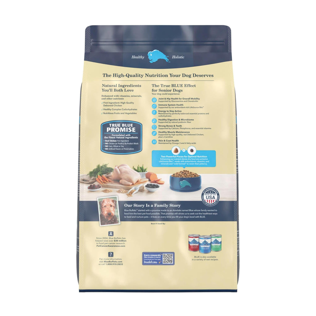 Blue Buffalo Life Protection Formula Chicken Senior 7+ Dry Dog Food, 15 lb