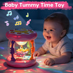 Baby Girl Toys Tummy Time Musical Light Up Ocean Rotating Projector Gifts