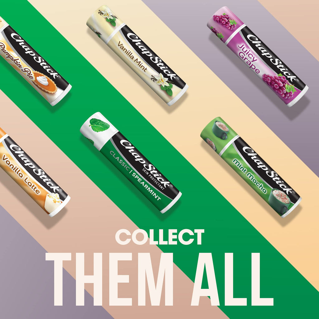 ChapStick Classic Skin Protectant Flavored Lip Balm Tube, 0.15 Ounce, 12 Count (Pack of 1)