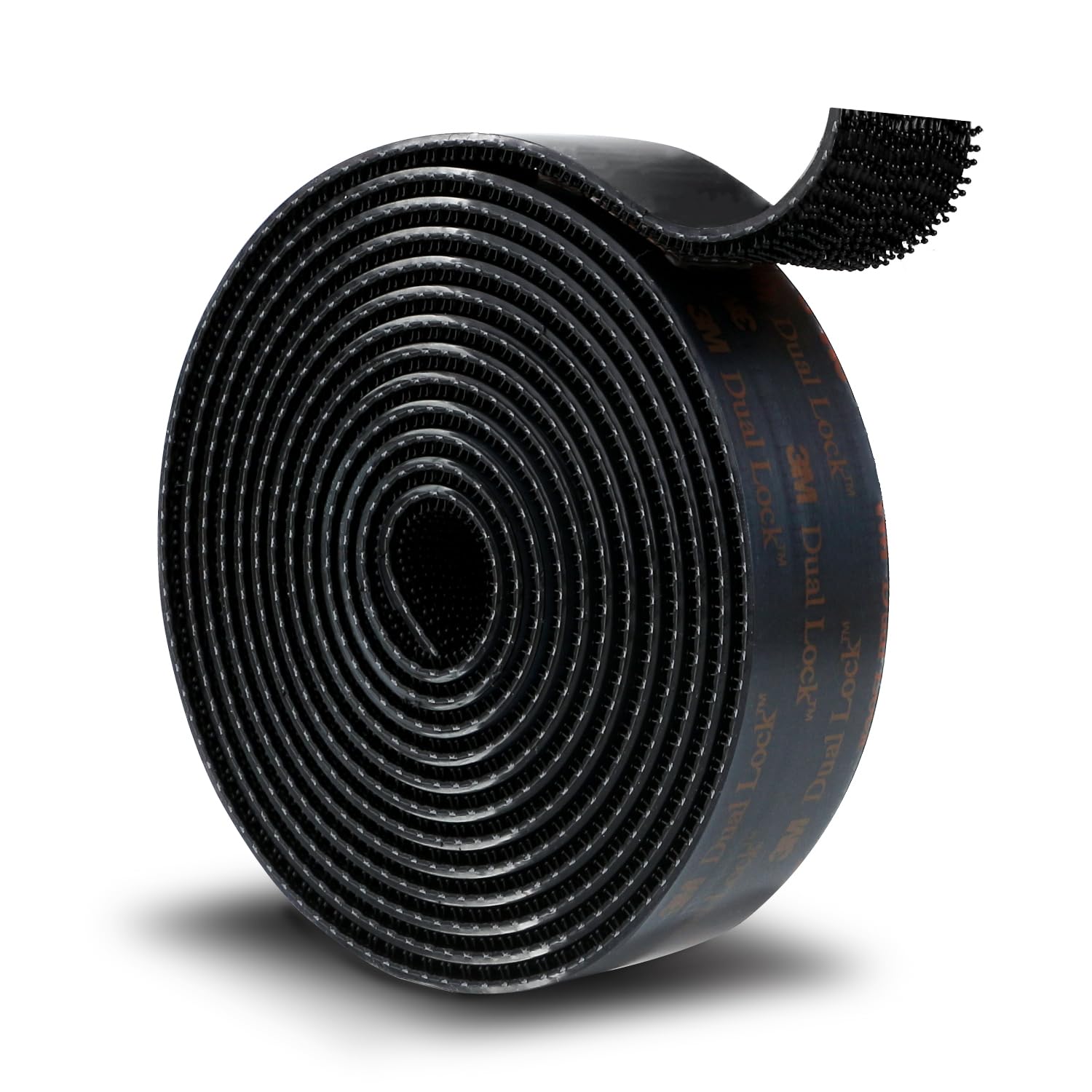 3M Dual Lock SJ3550A 1"×8ft Black, Reclosable Fastener Mounting Tape Interlocking Mushroom Shaped Strong Adhesive Hook Lock Sticky Tape Waterproof for Indoor and Outdoor, EZ Pass, Pedalboard, 1 Pack