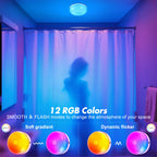 2-Pack Rechargeable Shower Light No Wiring, 15 RGBW Color Changeable Waterproof Lights for Shower with Remote(Dimmable＆Timer), LED Light for Inside Shower, Wireless Mood Lighting for Bathroom, White