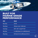 Blue Sea Systems ST Blade Fuse Block 12 Circuit with Ground and Cover, 100 Amps, 5026