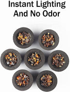 Coal Disks for Incense - Pack of 200 Coal Briquettes - 20 Rolls of 10 Tablets - Quicklighting - Slow Burning
