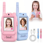 Video Walkie Talkies for Kids, 2 Pack Rechargeable Two Way Radios