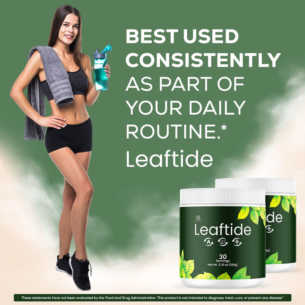 (2 Pack) Leaftide Powder - Official Leaf Tide Powder Advanced Premium Formula with All Natural Ingredients, LeafTide Maximum Strength Support for Wellness & Overall Health, 120 Servings for 2 Months