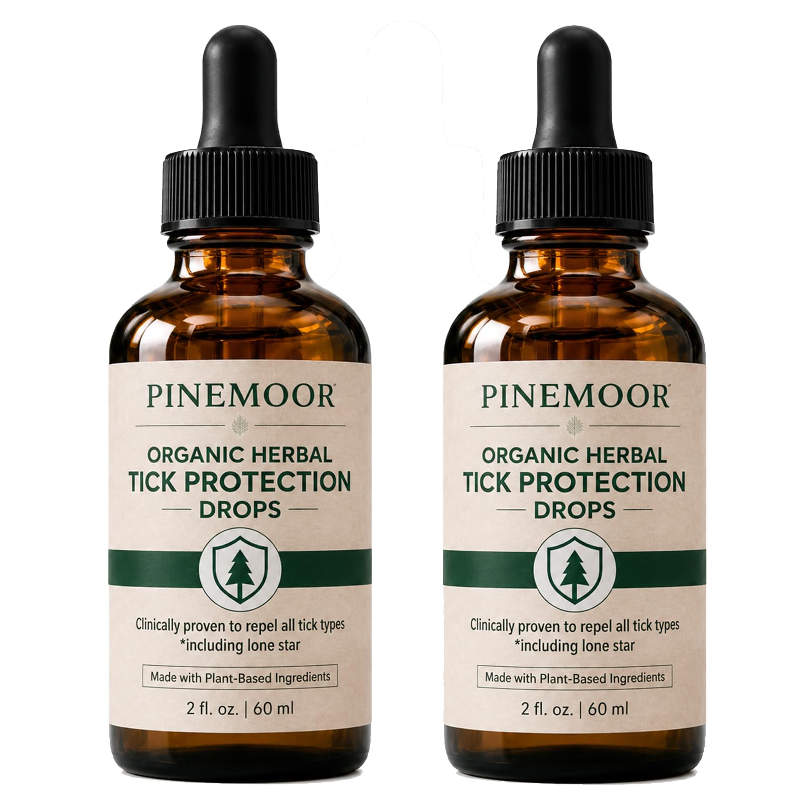 Siezrk Pinemoor Protection Drops for Humans, Maple Flavor Natural Support, Immune Boost, Vegan, Non-GMO, Gluten-Free, 2 Fl Oz (2pcs)