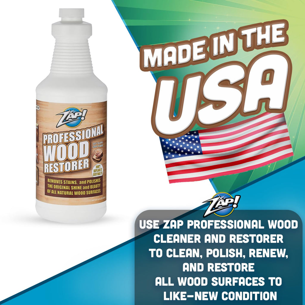 Zap Wood Restorer & Wood Maintainer 2 10 Ounce Bottles As Seen On Tv