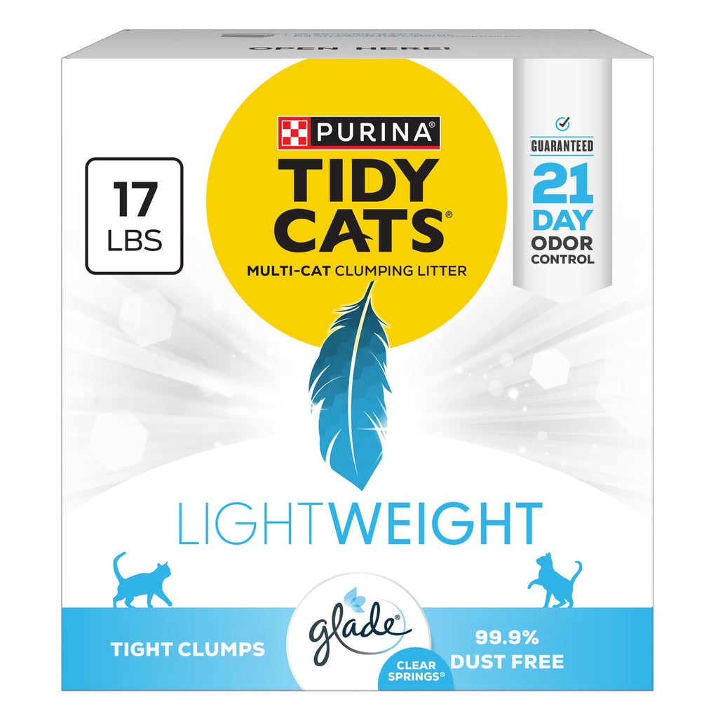 Purina Tidy Cats LightWeight Glade Clear Springs Litter, 17 lb