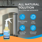 Sharpshooter, Heavy-Duty Trash Can Odor Eliminator & Degreaser, Garbage Surface Cleaner and Deodorizer Foam, Professional-Grade, Fresh Citrus Scent, 32 oz
