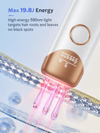 Laser Hair Removal with 5°C Ice Cooling, Painless IPL Laser Hair Removal Device 3 In 1 Ubroo At Home Hair Remover Machine for Women Men Electrolysis Permanent Epilator on Face Body Depilation (Gold)
