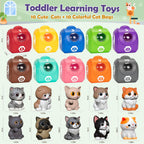 Learning Toys for Toddlers 1 2 3 Year Old Toddlers, 20Pcs Kitten Finger Puppets for Kids, Montessori Counting, Matching & Sorting Toy, Christmas Birthday Gifts for Baby Boys Girls Age 12-18 Months