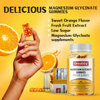 Magnesium Glycinate Gummies for Kids & Adults - Magnesium Glycinate 300mg Chewable Supplement - Promotes Sleep, Muscle, Relaxation (60Count)