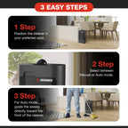 Gearwiz 1400W Touchless Automatic Vacuum Dustpan – Motion Sensor Hands-Free Electric Dustpan for Pet Hair Dirt & Debris – Powerful and Energy Efficient Cleaning Solution for Home Kitchen & Office