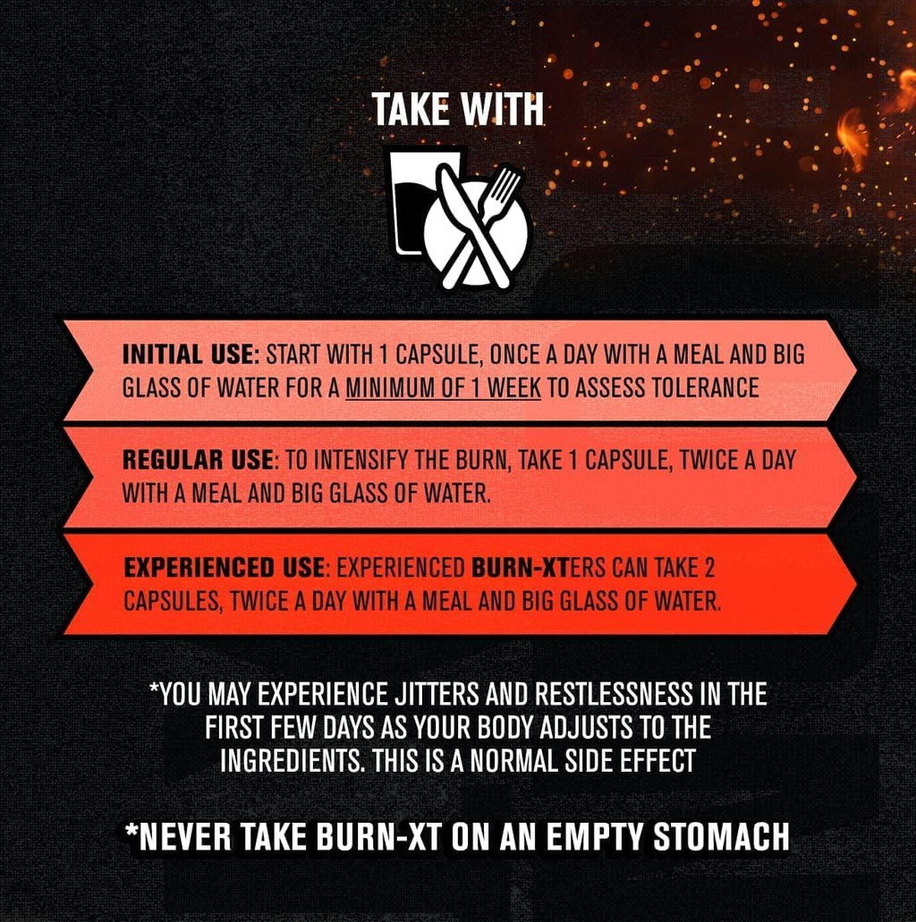 Jacked Factory Burn-XT Clinically Studied Fat Burner & Weight Loss Supplement - Appetite Suppressant & Energy Booster - with Acetyl L-Carnitine, Green Tea Extract and More - 120 Natural Diet Pills