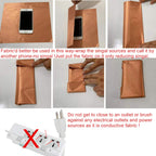 Amradield Pure Copper Faraday Fabric Cloth 39"x43" for WiFi Cell Bluetooth GPS Grounding Mobile Phone Copper Fabric Material Reduce Harmful Signals Protection Certified Healthy