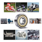 608 ZZ Ball Bearings(10PCS), 608ZZ Metal Double Shielded Miniature Deep Groove Skateboard Ball Bearings (8mm x 22mm x 7mm)