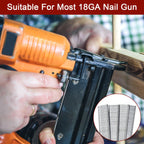DEWBIN 18 Gauge Brad Nails, 1000 Counts 5/8-inch 18 GA Brad Nails, Galvanized Nails for Nail Gun, Finishing Nail Gun Nails for Pneumatic, Electric Brad Nailer Gun