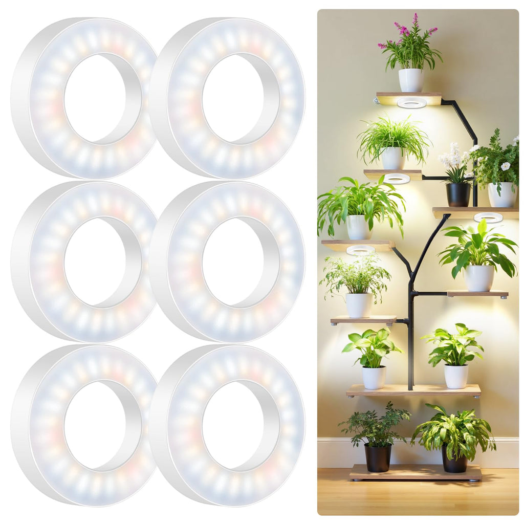 Kullsinss 3.5" Grow Lights for Indoor Plants, 36W Full Spectrum Plant Light