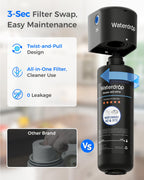 Waterdrop 10UB Under Sink Water Filter System, Reduces PFAS, PFOA/PFOS, Lead, Chlorine, Bad Taste & Odor, NSF/ANSI 42 Certified, Under Sink Water Filter with Faucet, 1 Year