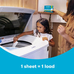 ECOS Laundry Detergent Sheets Vegan, No Plastic Jug, No Mess & Liquid Free - Hypoallergenic, Plant Powered Laundry Detergent Sheet – Free and Clear - 114 Count (Pack of 1)